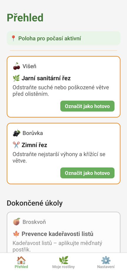 Ovocnář PRO – Pokročilá upozornění na počasí