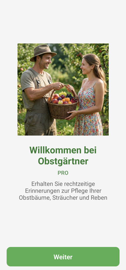 Obstgärtner PRO – Dashboard mit erledigten Aufgaben