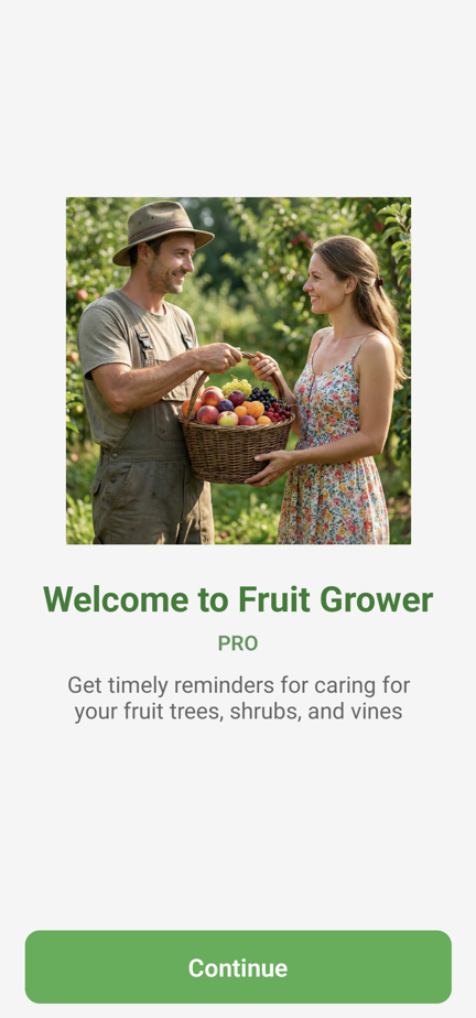 Fruit Grower PRO - Dashboard with completed tasks